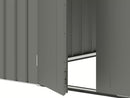 StarLine Metall Gerätehaus Modell Style 7,56 m² Spar-Set-1 Alu Grau