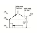 Fjordholz Sauna Kota Model Erik 9m² 1-Room