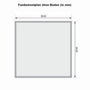 Karibu großes Poolhaus “Radeburg 3” Pultdach modern aus Holz in Natur