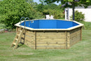 Karibu “Pool Modell 3” ca. 5,1x5,1m aus Holz (kesseldruckimprägniert)