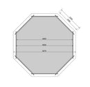 Karibu “Pool Modell 3” ca. 5,1x5,1m aus Holz (kesseldruckimprägniert)