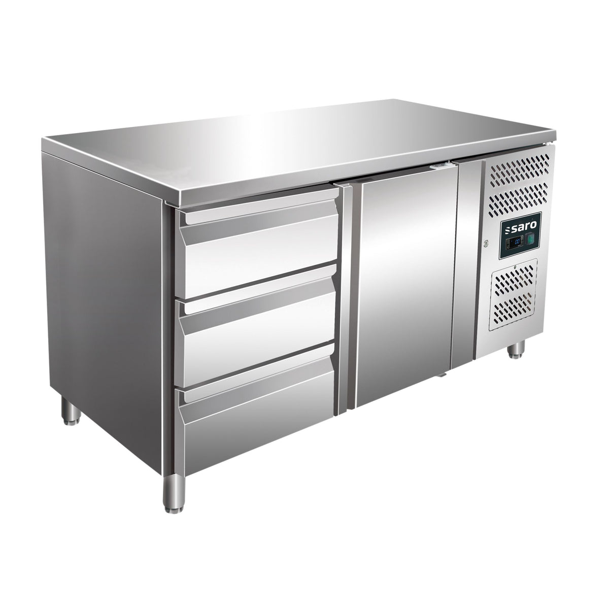 SARO Tavolo refrigerato, anta + set da 3 cassetti, KYLJA 2130 TN