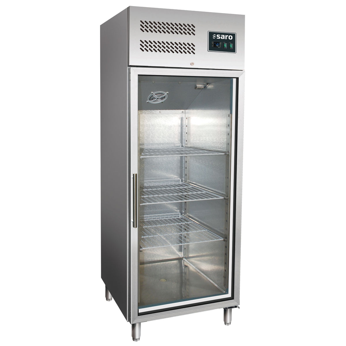 SARO Gewerbekühlschrank, Glastür, 2/1 GN, GN 600 TNG