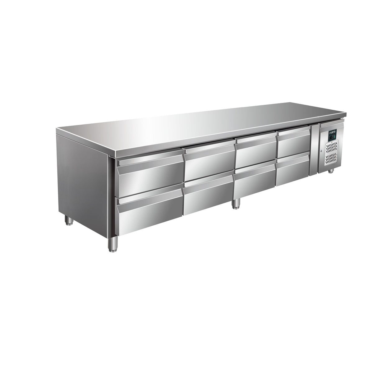 SARO Tavolo refrigerato sottopiano, 4x2 cassetti, UGN 4180 TN