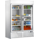 SARO Kühlschrank, 2 Glastüren - weiß, Modell G 920