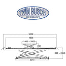 Twinbusch Auffahrscherenhebebühne 4.2 t - Unterflur