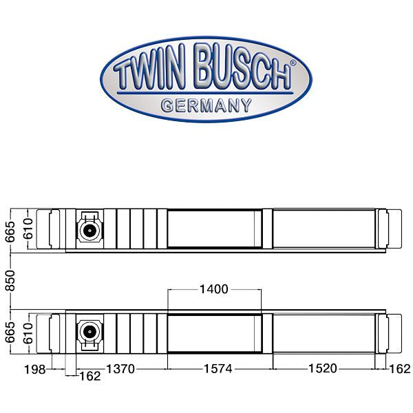 Twinbusch Auffahrscherenhebebühne 4.2 t - Unterflur