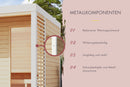Karibu Gartensauna "Saunahaus Ares 3" 5 Personen