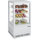SARO Mini-Umluftkühlvitrine, 68 L, Modell SC 70 weiß