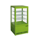 SARO Mini-Umluftkühlvitrine, 68 L, Modell SC 70 grün