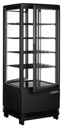 SARO refrigerated display case, double door, 98 L, SC 100 DT black