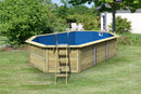 Karibu “Pool Modell X4” ca. 5,7x3,6m aus Holz (kesseldruckimprägniert)