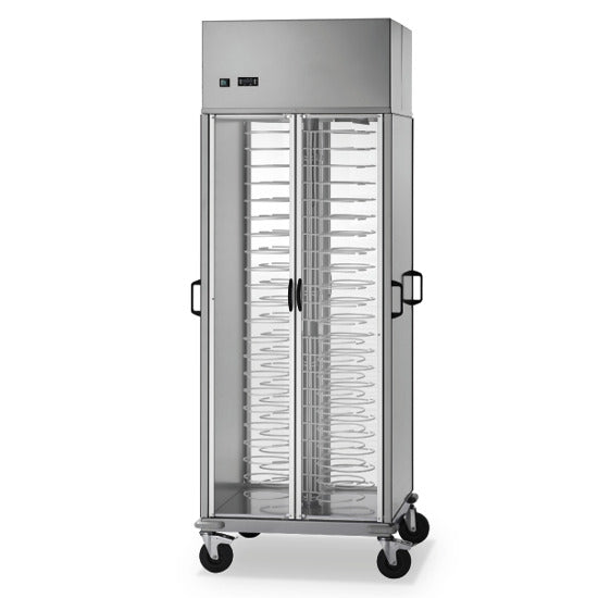 Virtus & Mastro Tellertransportwagen gekühlt, +8/+12°C, 88x ø 180÷230 mm