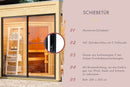 Karibu Gartensauna "Saunahaus Monterey" mit Vorraum 5 Personen ohne Ofen