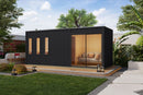 Karibu Gartensauna "Saunahaus Monterey" mit Vorraum 5 Personen ohne Ofen