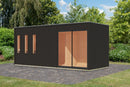 Karibu Gartensauna "Saunahaus Monterey" mit Vorraum 5 Personen ohne Ofen