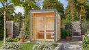 Karibu Gartensauna "Saunahaus Ares 1" 4 Personen Natur ohne Ofen