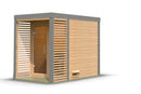 Karibu Gartensauna "Saunahaus Ares 1" 4 Personen Natur ohne Ofen