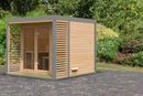 Karibu Gartensauna "Saunahaus Ares 3" 5 Personen Natur ohne Ofen