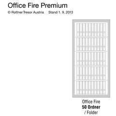 Rottner feuersicherer Stahlbüroschrank S2 Office 3 Fire Premium Zahlenkombinationsschloss lichtgrau – Vorschau 3
