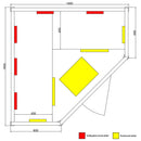Tronitechnik Infrared Cabin LAKEFIELD 140x140 Dual-Therm