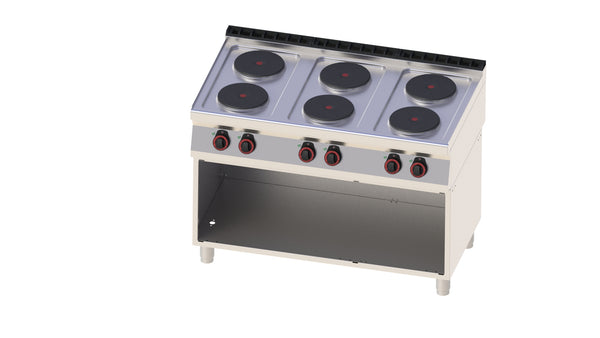 Locher Elektroherd, 6 Kochstellen