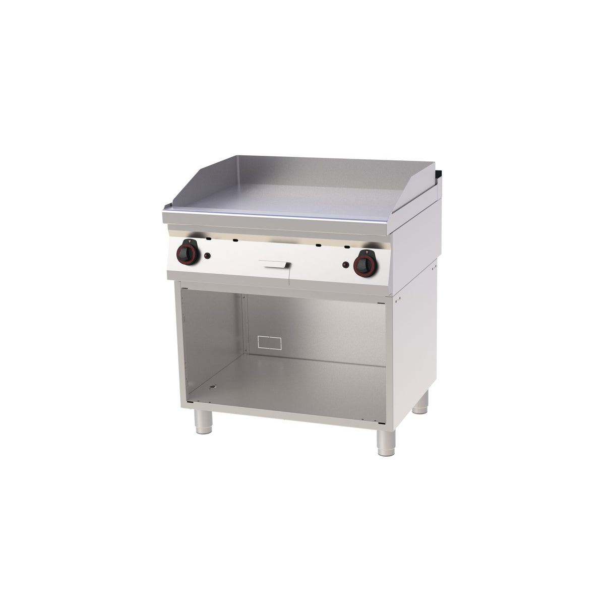 Locher Gas-Grillplatte 800 Stahl glatt