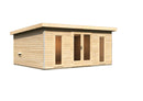 Karibu Gartensauna "Saunahaus Mainburg 4" mit Vorraum 4 Personen Natur ohne Ofen