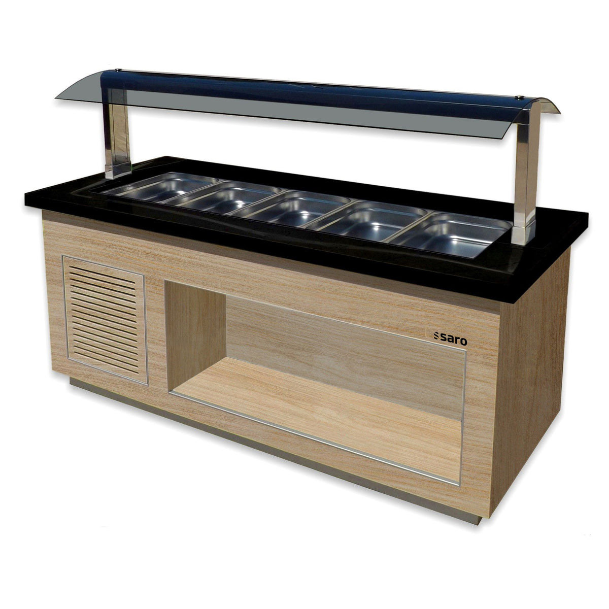 SARO Heißes Buffet f.5x 1/1GN, PREMIUM LINE SB-H200 OAK