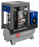 Airpress Schraubenkompressor 10 bar 200L 7.5 PS/5.5 kW 690 l/min (APS 7.5 Combi Dry X G2)