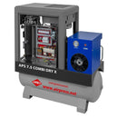 Airpress Schraubenkompressor 10 bar 200L 7.5 PS/5.5 kW 690 l/min (APS 7.5 Combi Dry X)