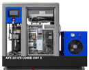 Airpress Schraubenkompressor 10 bar 500L 20 PS/15 kW 410-2000 l/min (APS 20 IVR Combi Dry X)