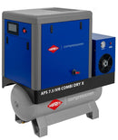 Airpress Mietgerät APS 7.5 IVR Combi Dry X | Schraubenkompressor 170-760 l/min | mit Kessel und Trockner | 7.5 PS/5.5 kW | 10 bar