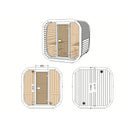 Fjordholz Fass-Sauna Modell Icon 220 Thermo mit Glasfront