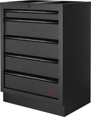 KRAFTWERK MOBILIO drawer cabinet, 5 drawers BLK
