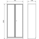 KRAFTWERK MOBILIO Hochschrank, 2-türig