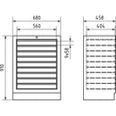 KRAFTWERK MOBILIO Schubladenschrank, 9 Schubladen