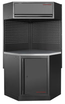 KRAFTWERK MOBILIO BLK corner element with perforated panel, stainless steel 430