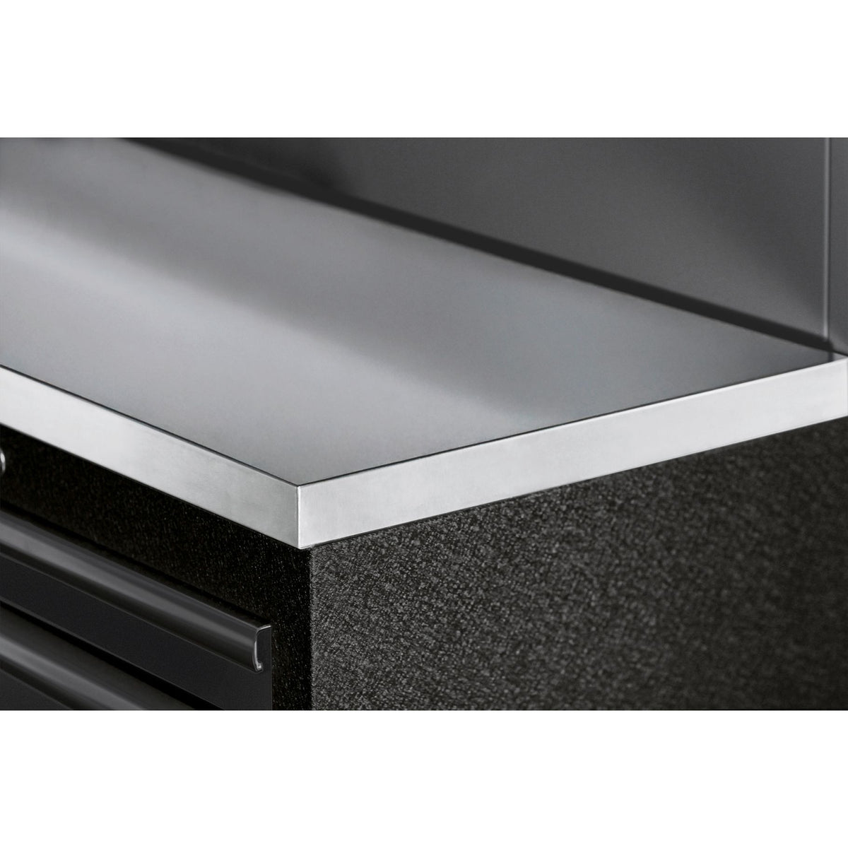 KRAFTWERK MOBILIO BLK combinazione a 6 elementi con parete forata, acciaio inox 430