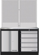 KRAFTWERK MOBILIO 2-seater compact station wagon with perforated panel, stainless steel 430