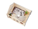 Palmako Gartenhaus Claudia 14,2 m² aus Holz, 44 mm