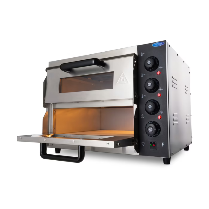 MAXIMA Gastro Pizzaofen - Passt 2 x Ø 40 cm Pizzas - Doppeldeck