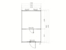 Fjordholz Camping Pod Modell Luxe 400 cm 2-Raum