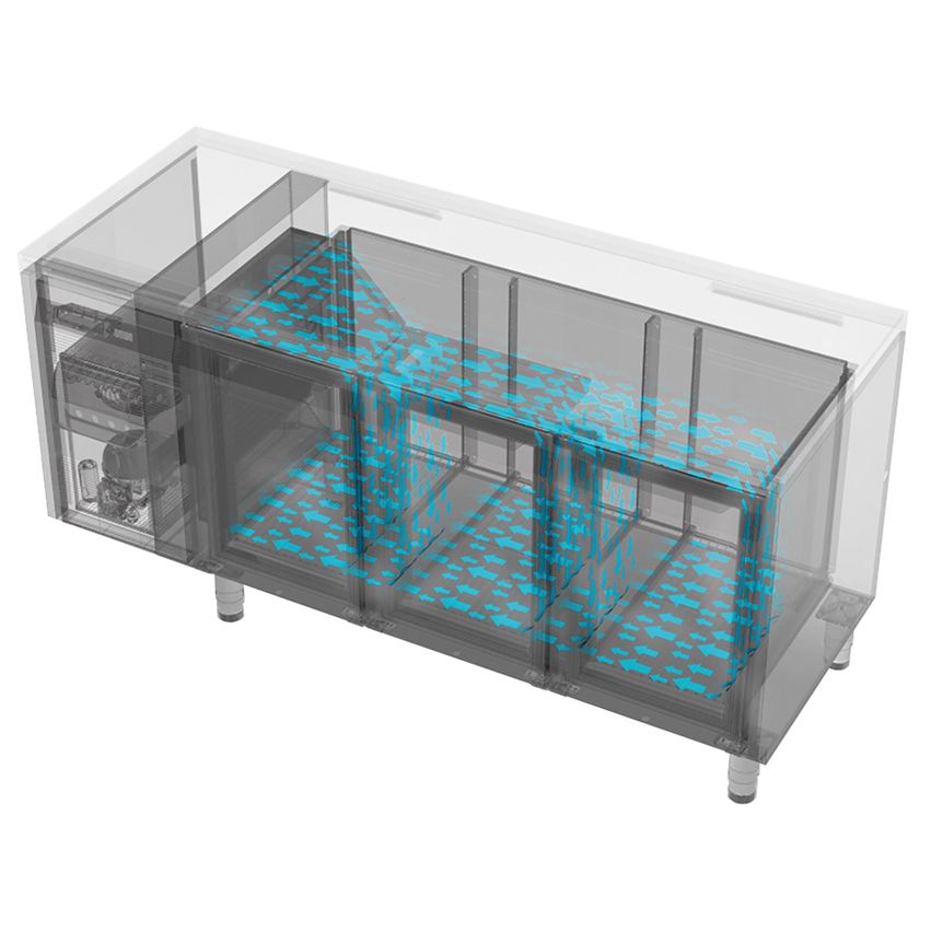 NordCap Kühltisch (2 Abteile) CRIO HPM 2-7001