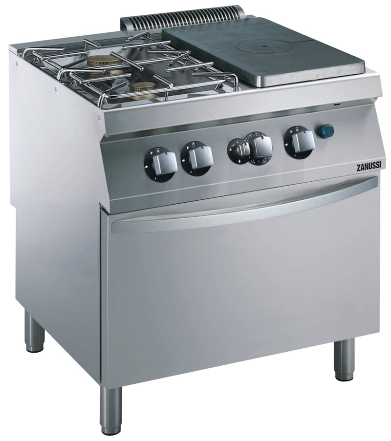 Cuisinière à gaz avec plaque de cuisson NordCap GGH9 / 1P-2F-GB-S
