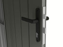 StarLine Metall Gerätehaus Modell Style 7,56 m² Spar-Set-1 Alu Grau