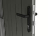 StarLine Metall Gerätehaus Modell Style 4,45 m² Spar-Set 2 Alu Grau