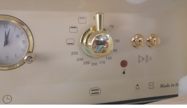 LOFRA - DOLCEVITA - GAS - DOUBLE OVEN 90cm - RNMD 96 GVGTE/ CI - BLACK brass finish 