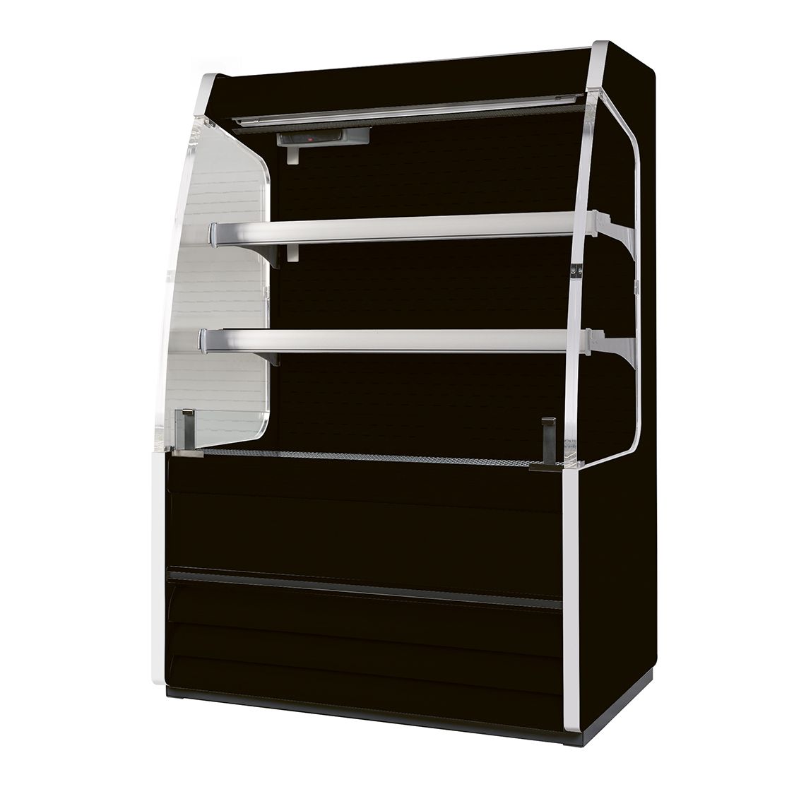NordCap Wandkühlregal MERCURY 135 H 1424 M1 BLACK