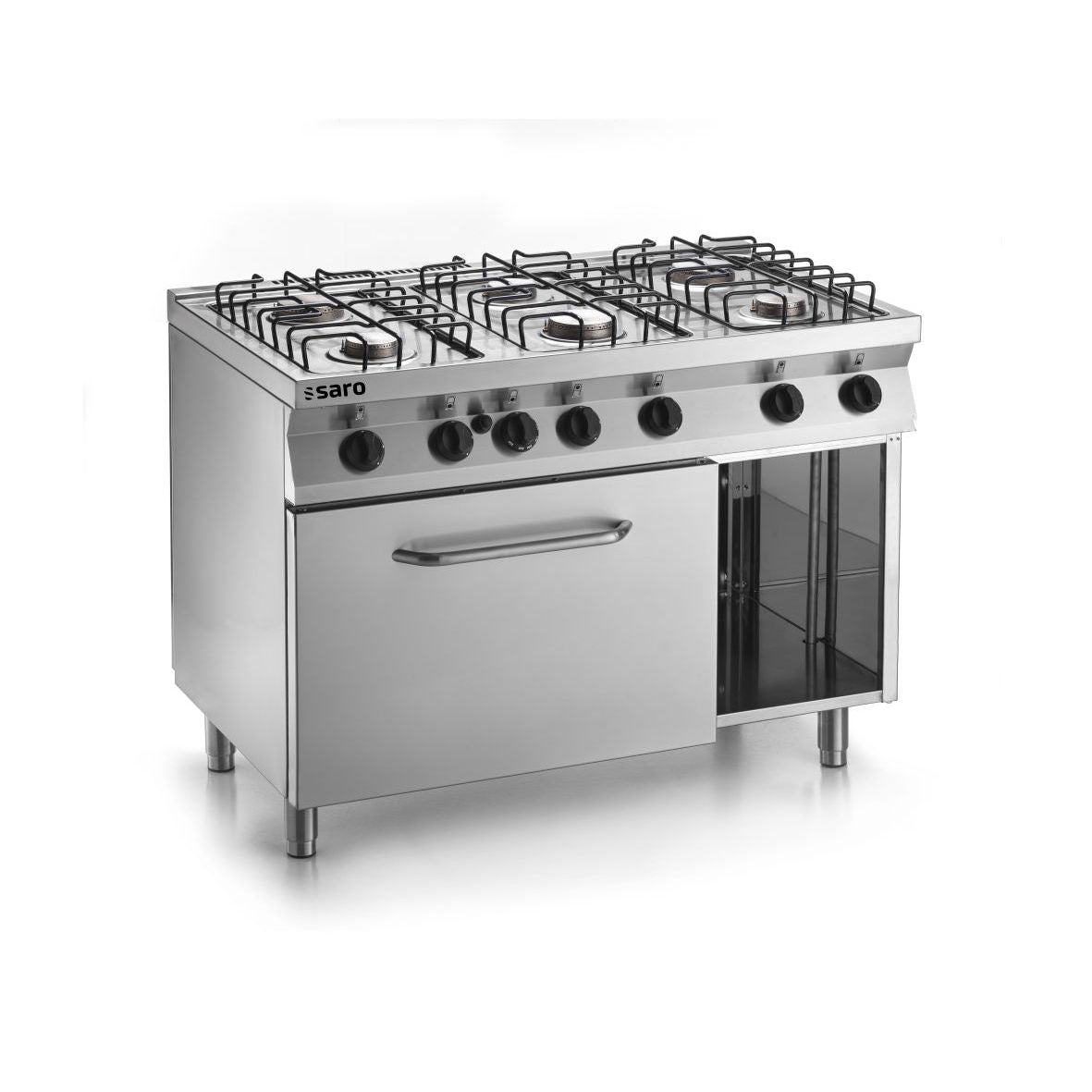 SARO Fast serie - Cucina a gas con forno elettrico, F7/FUG6LE